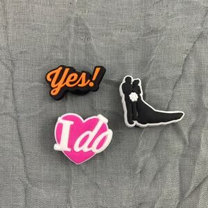 5/10 3pc Love Wedding Jibbitz Set